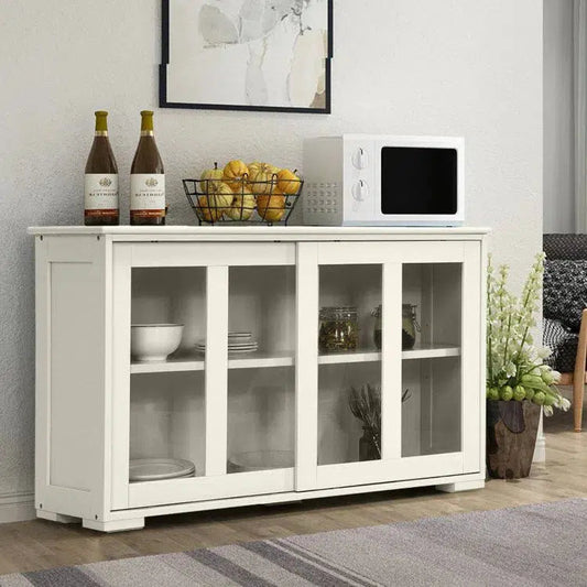Sideboard Buffet Cupboard Storage Cabinet with Sliding Door Home Decor by Design