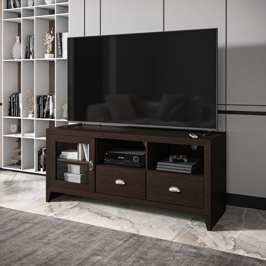 Techni Mobili Modern TV Stand with Storage for TVs Up To 60", Wenge - Home Decor by Design