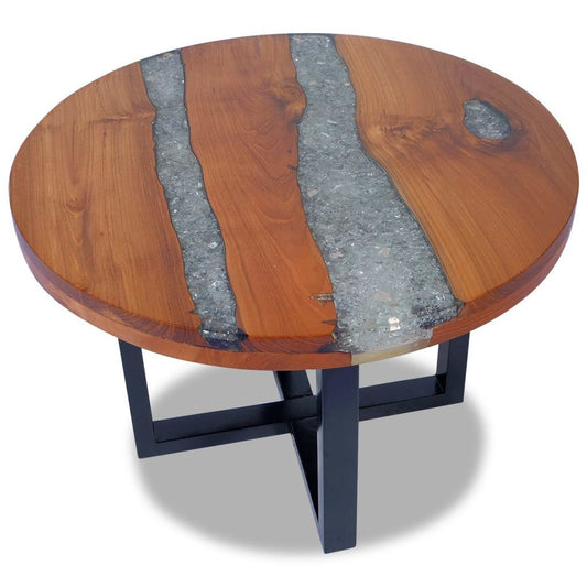 Coffee Table Teak Resin 23.6" - Home Decor by Design