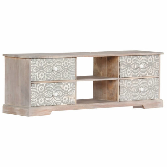 TV Cabinet 47.2"x11.8"x15.7" Solid Acacia Wood - Home Decor by Design
