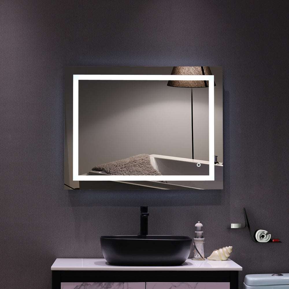 4 Size Bathroom LED Vanity Mirror Wall Mounted Makeup Mirror with Light (Horizontal/Vertiacl) Home Decor by Design