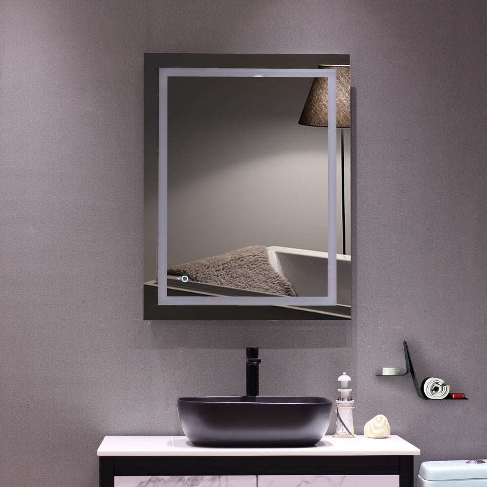 4 Size Bathroom LED Vanity Mirror Wall Mounted Makeup Mirror with Light (Horizontal/Vertiacl) Home Decor by Design