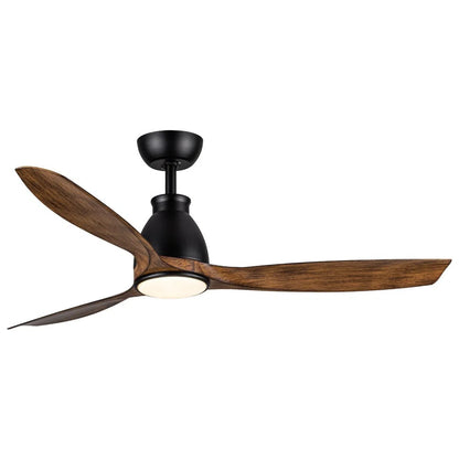 52 In.Intergrated LED Ceiling Fan with Wood Grain Blade Home Decor by Design