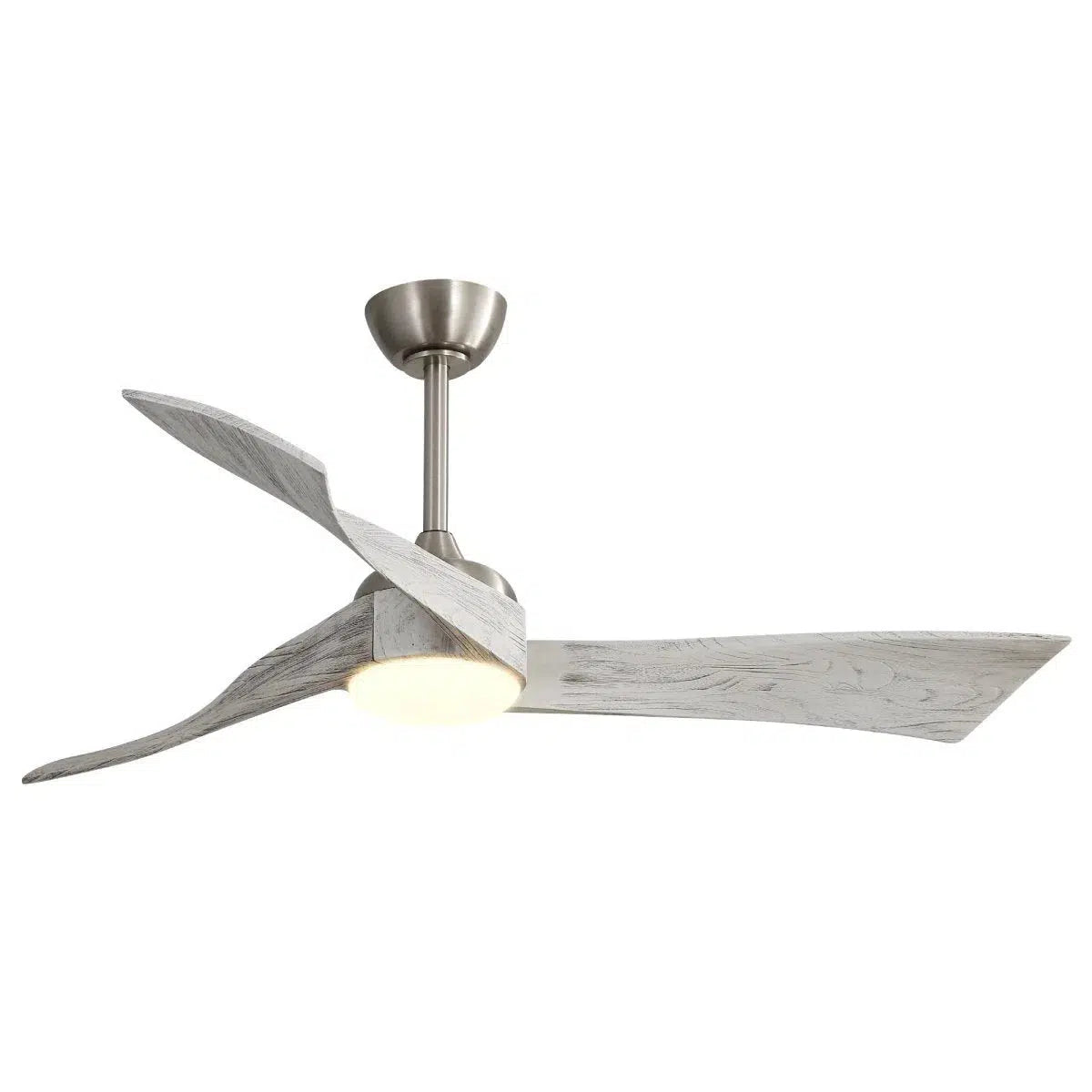 52 Inch Brushed Nickel Ceiling Fan Light With 6 Speed Remote Energy-saving DC Motor Home Decor by Design