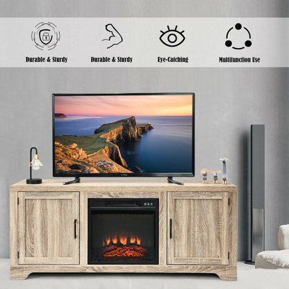 65 Inch Media Component TV Stand with Adjustable Shelves Home Decor by Design