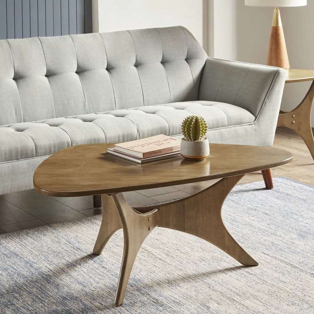 Blaze Triangle Wood Coffee table Home Decor by Design