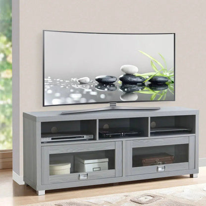 Durbin TV Stand for TVs up to 75in; Grey Home Decor by Design