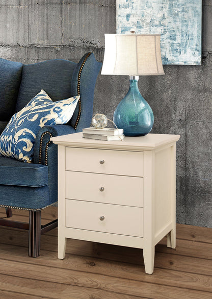 Glory Furniture Hammond G5475-N 3 Drawer Nightstand , Beige Home Decor by Design