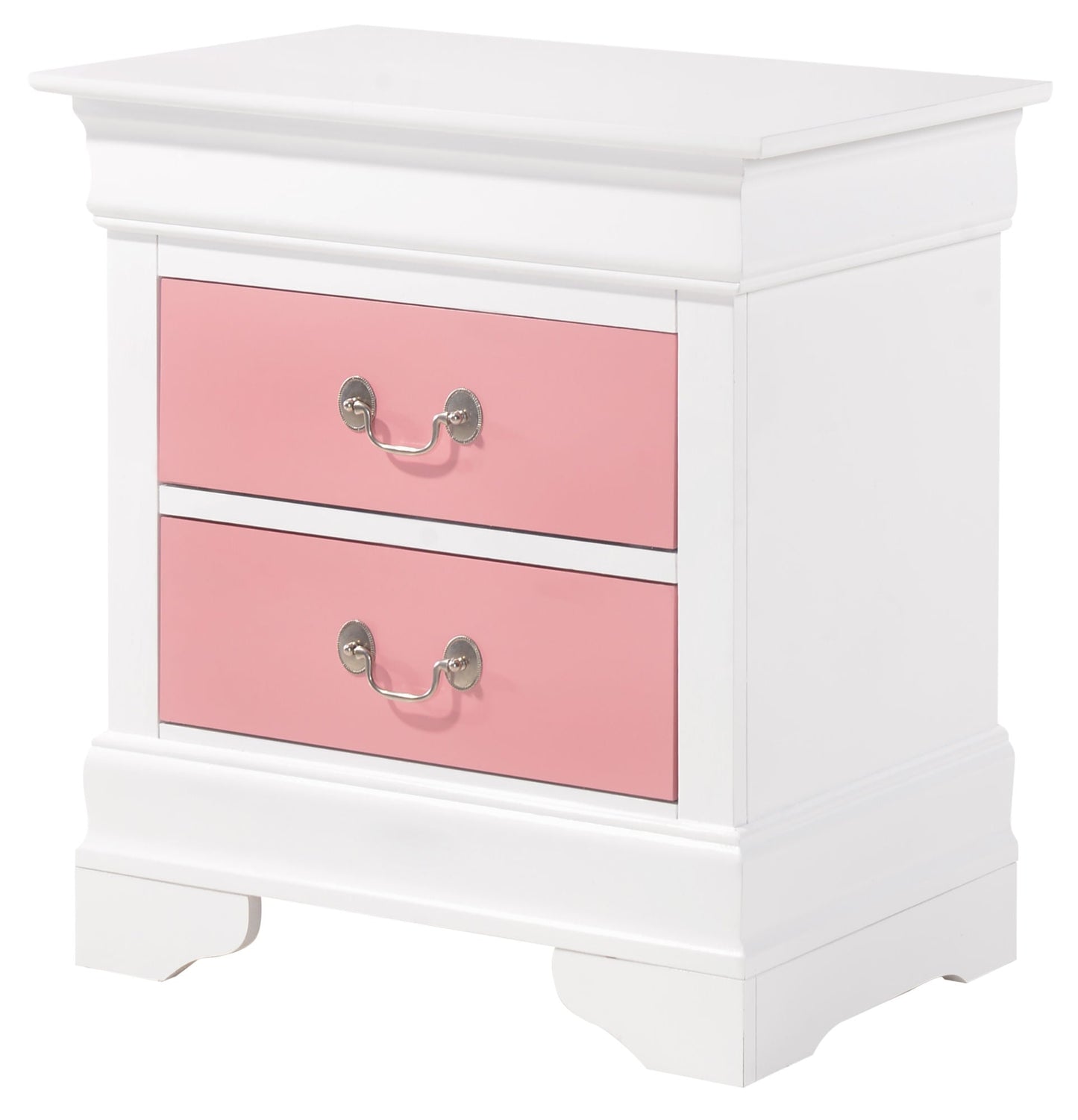 Glory Furniture Louis Phillipe G3193-N Nightstand , Pink Home Decor by Design