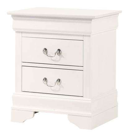 Glory Furniture LouisPhillipe G02190-N Nightstand , White Home Decor by Design