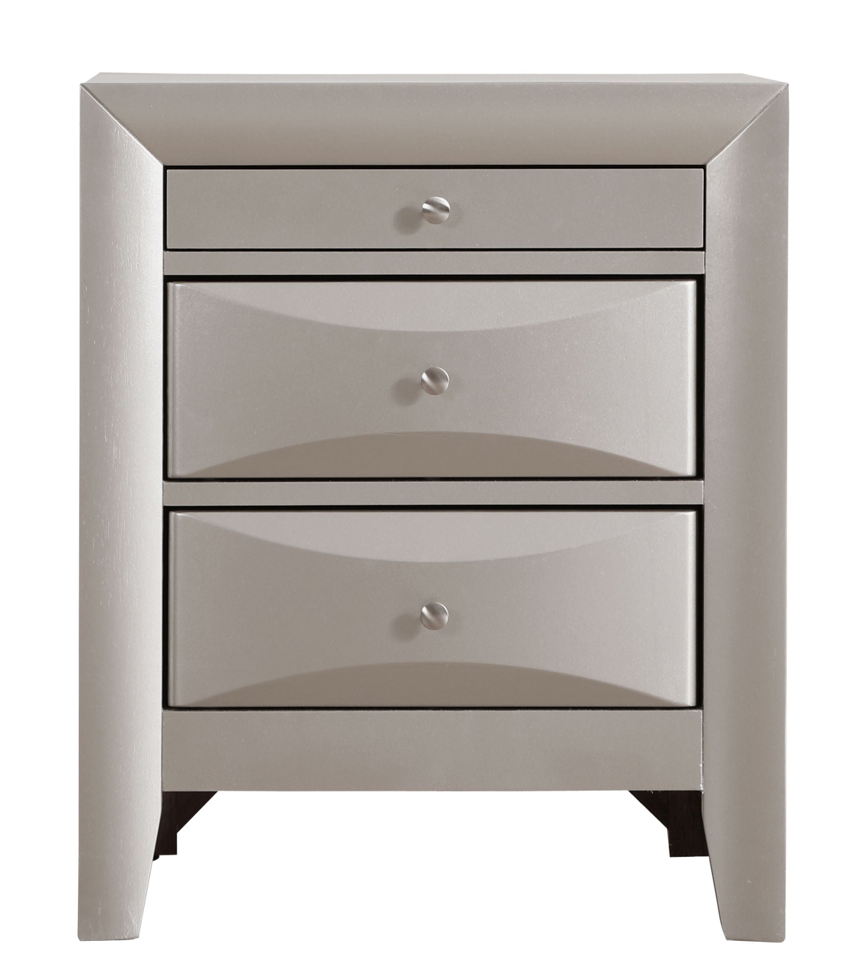 Glory Furniture Marilla G1503-N Nightstand , Silver Champagne Home Decor by Design