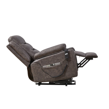 Liyasi Electric Power Lift Recliner Chair with 1 Motor, 3 Positions, 2 Side Pockets, Cup Holders,Suede fabric Home Decor by Design