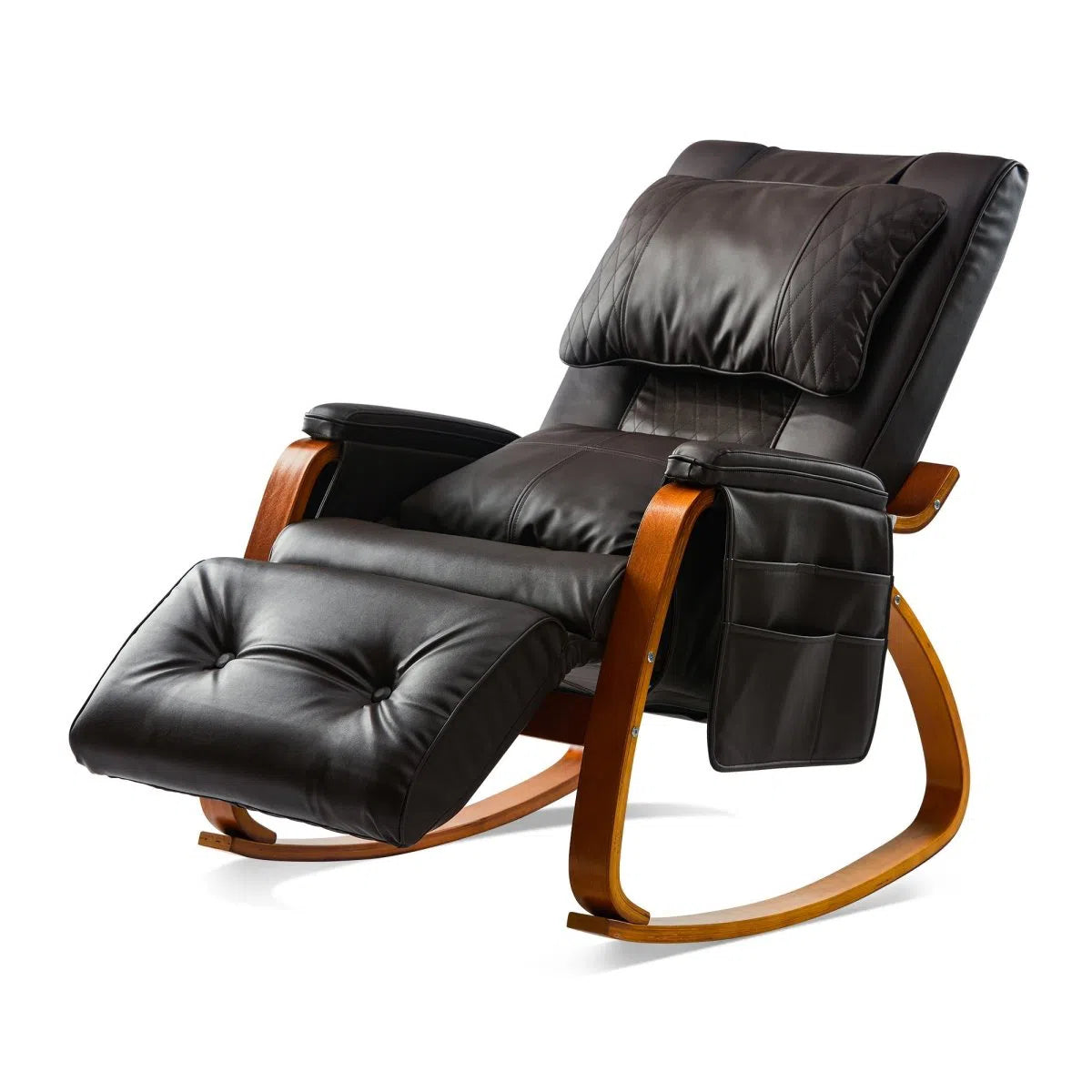 MASSAGE Comfortable Relax Rocking Chair Brown Home Decor by Design