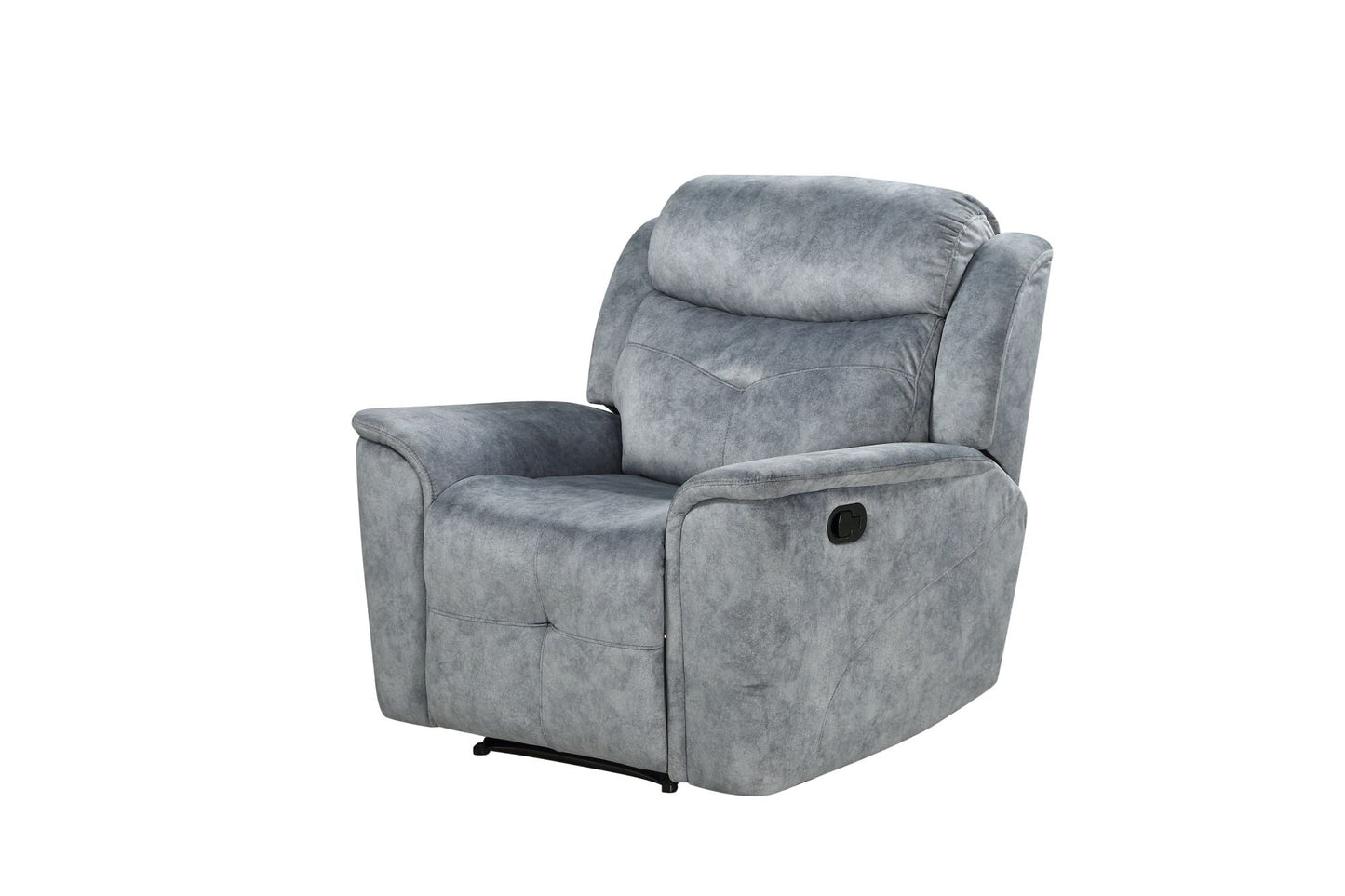 Mariana Recliner; Silver Gray Fabric Home Decor by Design