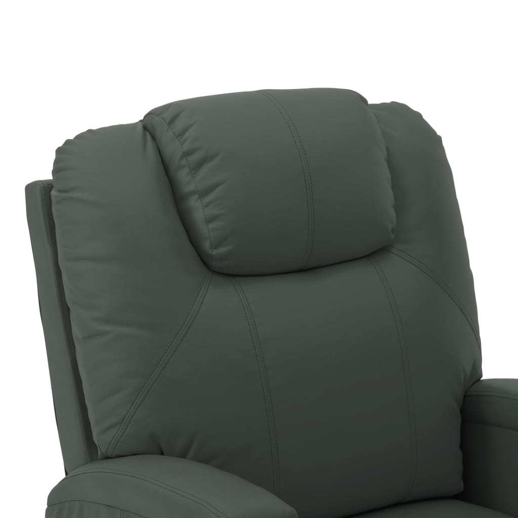 Massage Stand-up Chair Anthracite Faux Leather Home Decor by Design