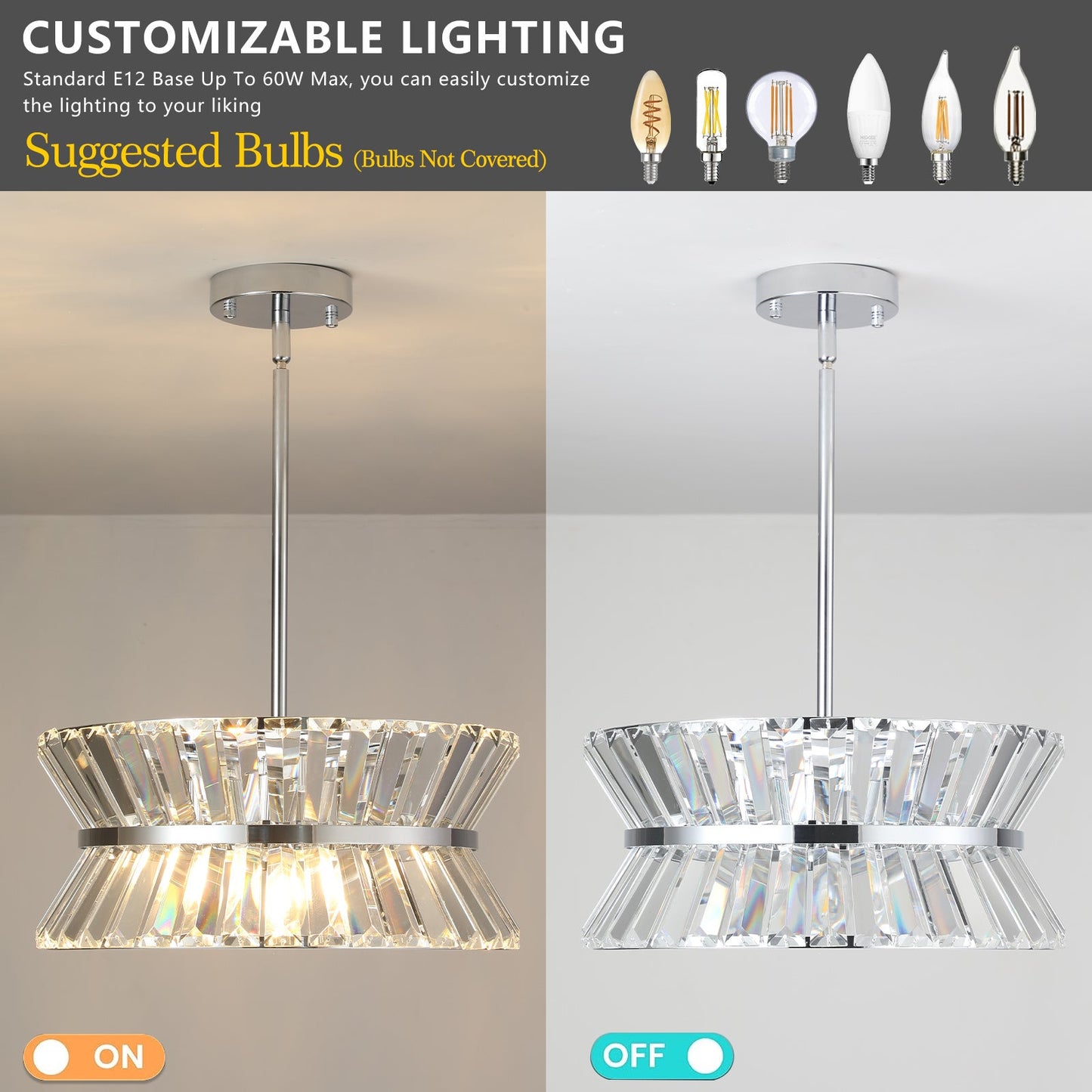 Modern Crystal Chandelier for Living-Room Round Cristal Lamp Luxury Home Decor Light Fixture Home Decor by Design