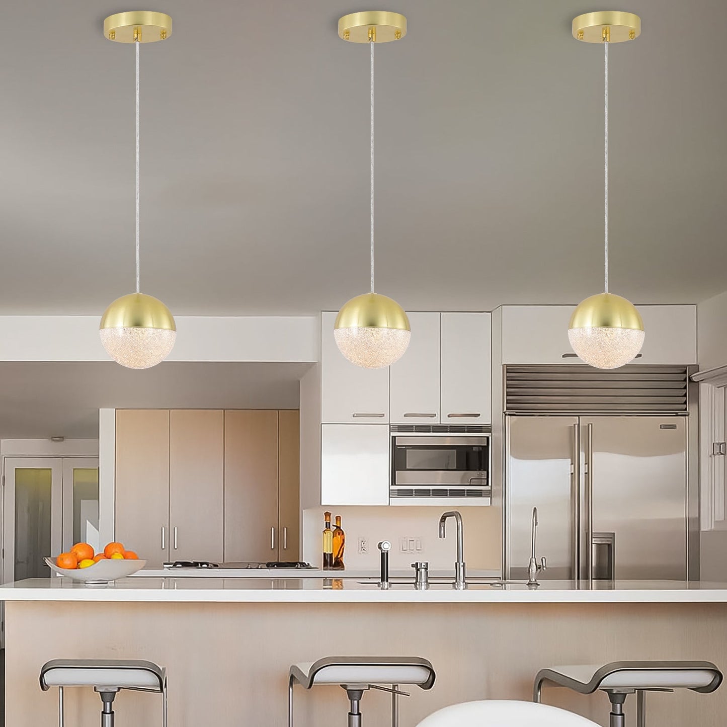 Pendant Light with Dimmable LED(set of 3) Home Decor by Design