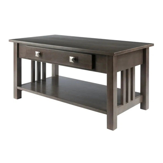 Stafford Coffee Table; Oyster Gray Home Decor by Design