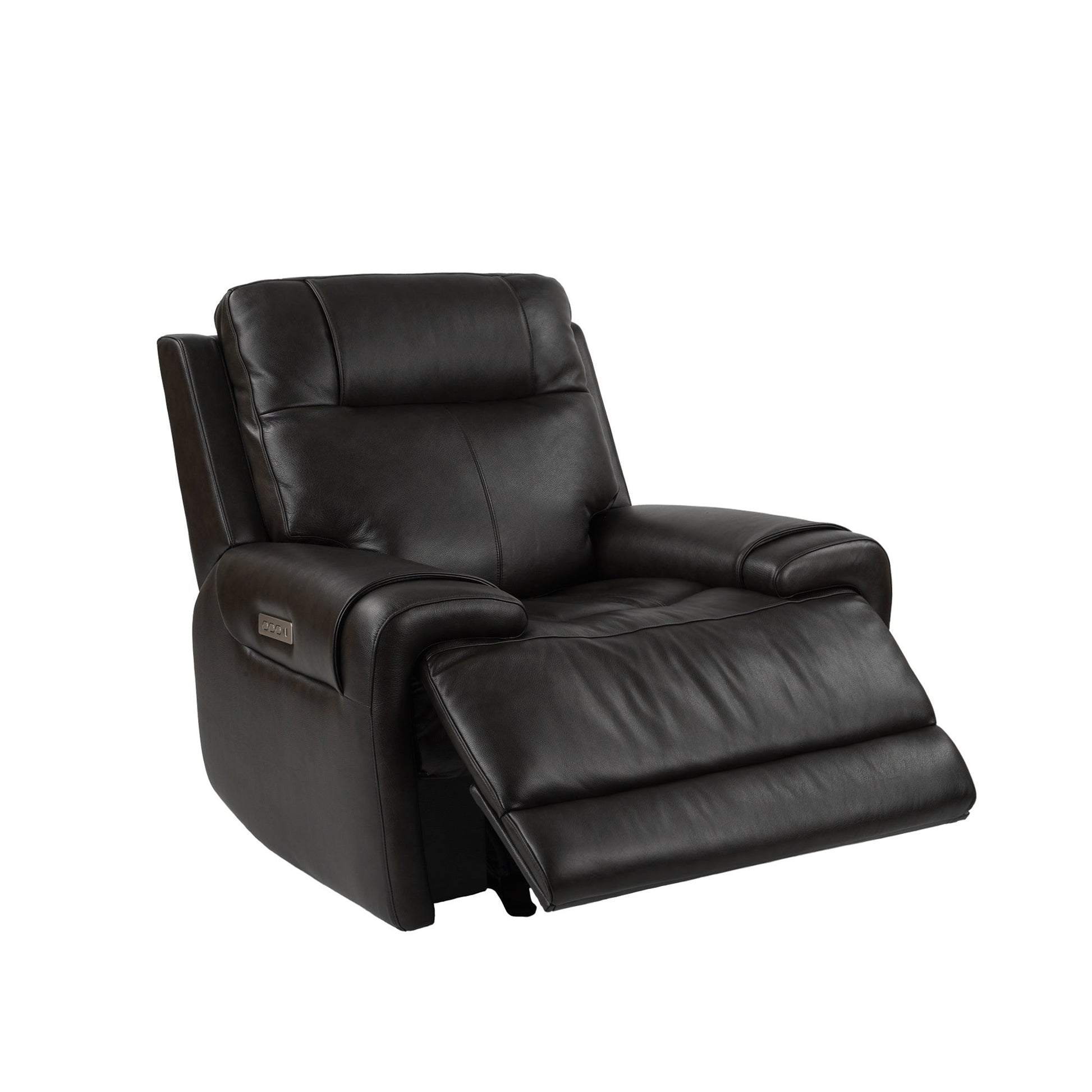 Trevor Triple Power Recliner,Genuine Leather,Glider Rock Recliner Chair,Lumbar Support,Adjustable Headrest,USB & Type C Charge Port Home Decor by Design