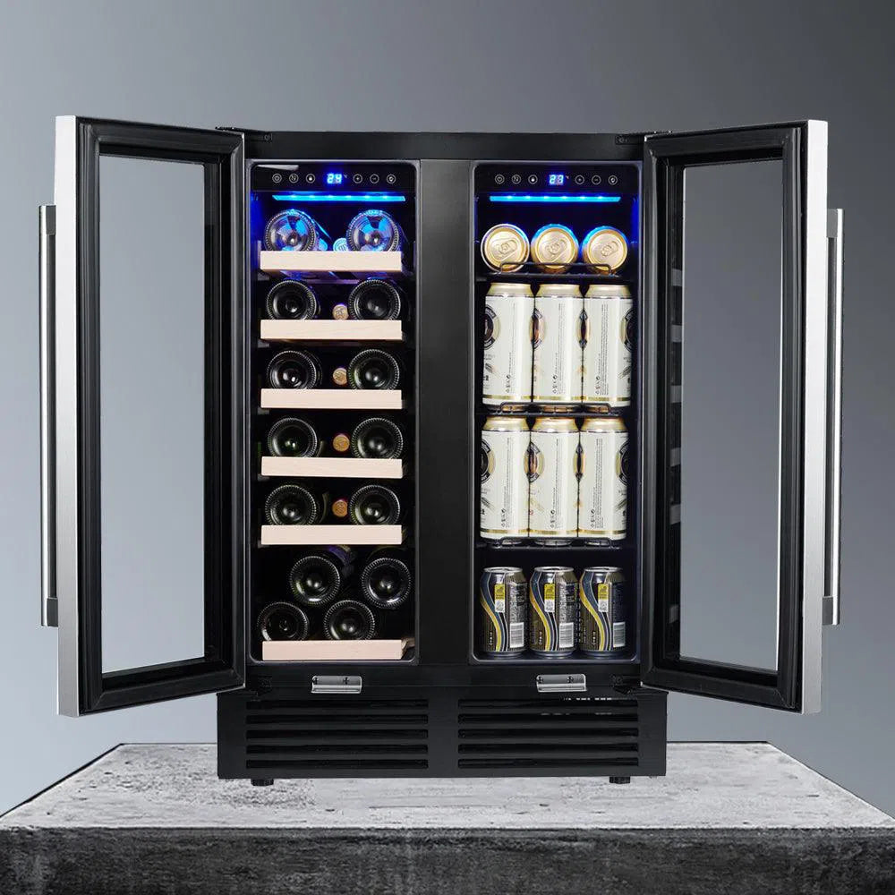 Wine Cooler Refrigerator - Dual Zone Built-in or Freestanding Fridge Home Decor by Design