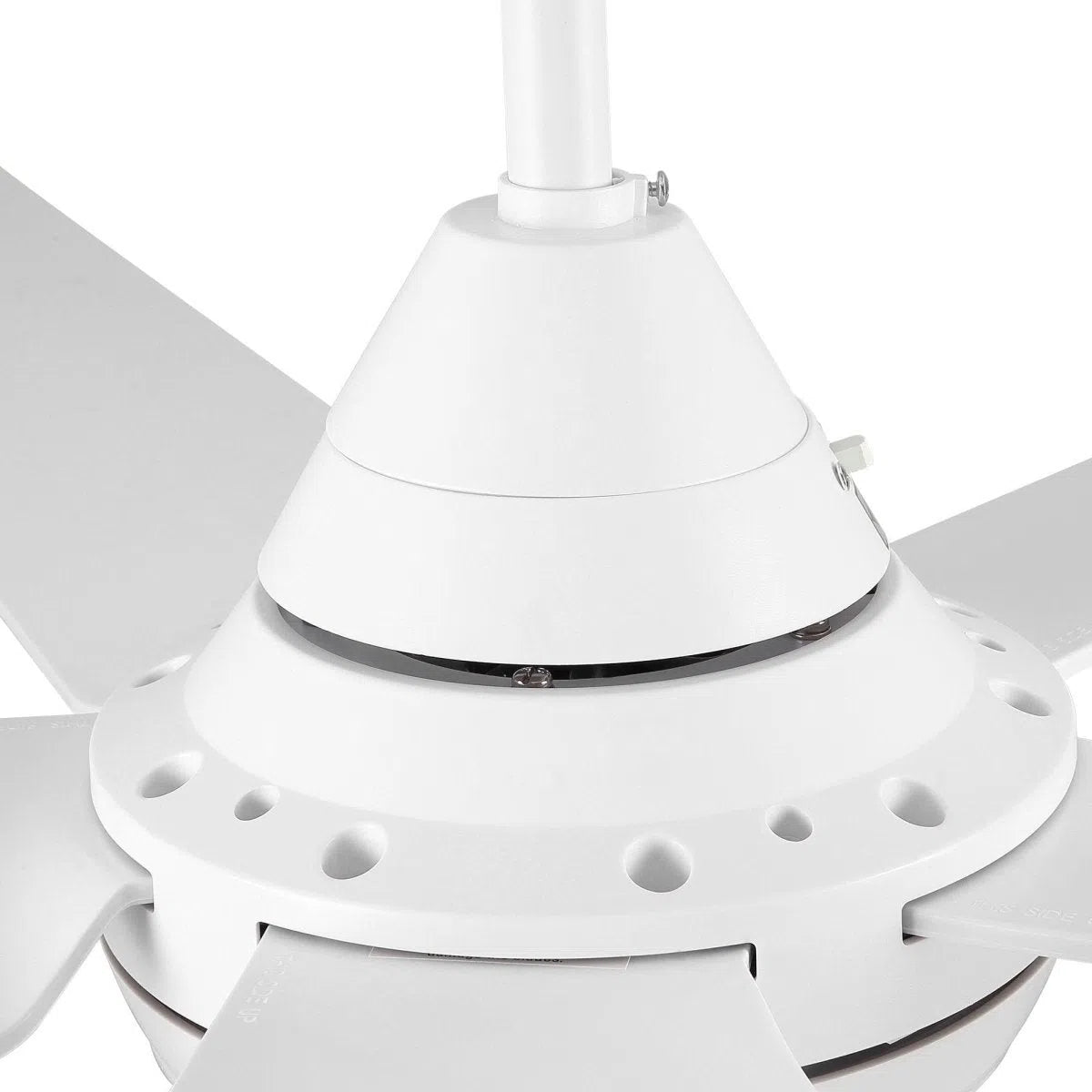 YUHAO Modern 48 in. Integrated LED Ceiling Fan Lighting with 5 White Blades Home Decor by Design