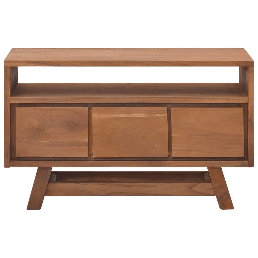 TV Cabinet 31.5"x11.8"x19.7" Solid Teak Wood