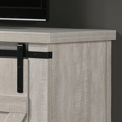 Asher Dusty Gray 54" Wide TV Stand with Sliding Doors