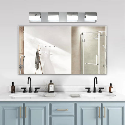 Modern Bathroom Vanity Lighting 4-Light LED Vanity Lights Over Mirror Bath Wall Lighting