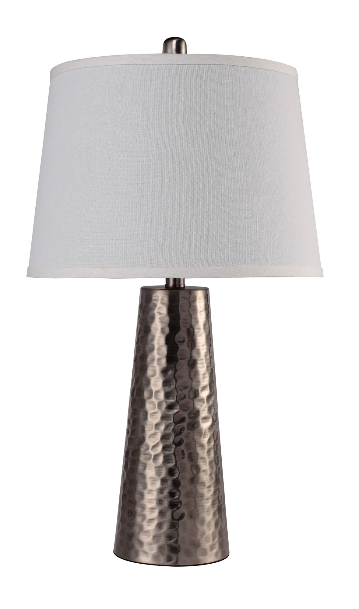 25"H Silver leaf Hammered Table Lamp (1PC/CTN) (2.15/6.97)