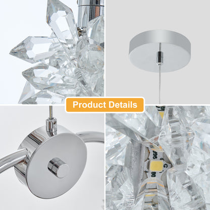 Modern Crystal Chandelier Bedside Lamp Cristal LED Hanging Bar Lighting Lighting Chandelier