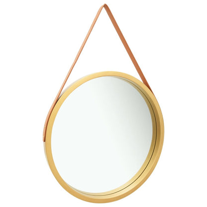 Wall Mirror with Strap 23.6" Gold - home decor by design