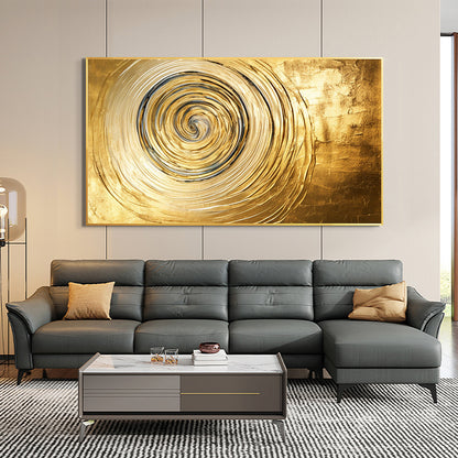 Hand Painted Oil Painting Original Gold Texture Oil Painting on Canvas Large Wall Art Abstract Minimalist Painting Golden Decor Custom Painting Living Room Home Decor