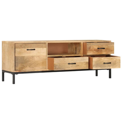 TV Cabinet 51.2"x11.8"x17.7" Solid Mango Wood