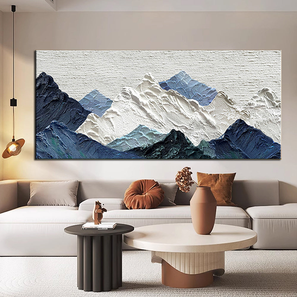 Handmade Oil Painting Thick Texture Abstract Landscape Oil Painting Gorgeous Abstract Landscape 3D Wall Art on Canvas Serene Abstract Landscape 3D Large Wall Art
