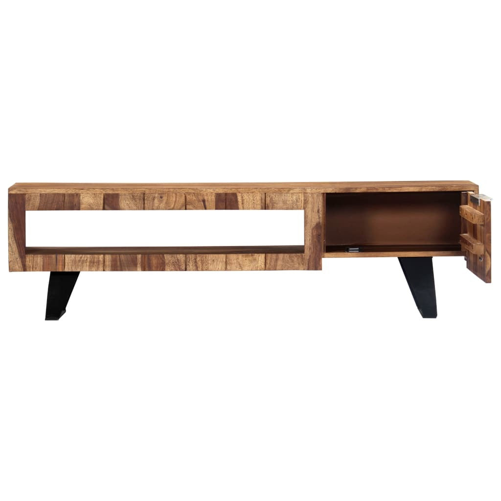 TV Cabinet 55.1"x11.8"x15.7" Solid Sheesham Wood